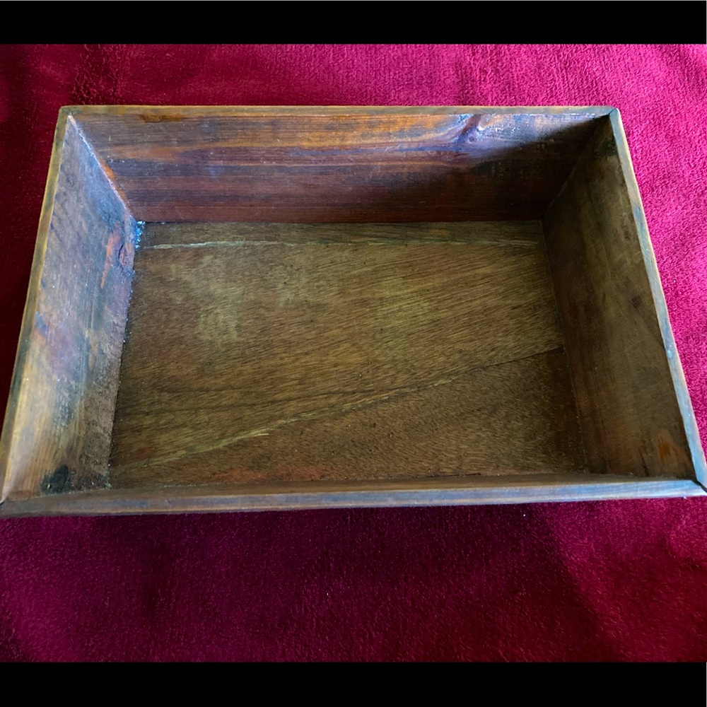 Decorative wooden box for display or use it as a container.